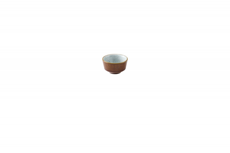 Pot à sauce rond brun porcelaine vitrifiée Ø 8 cm Stonecast Natural Churchill