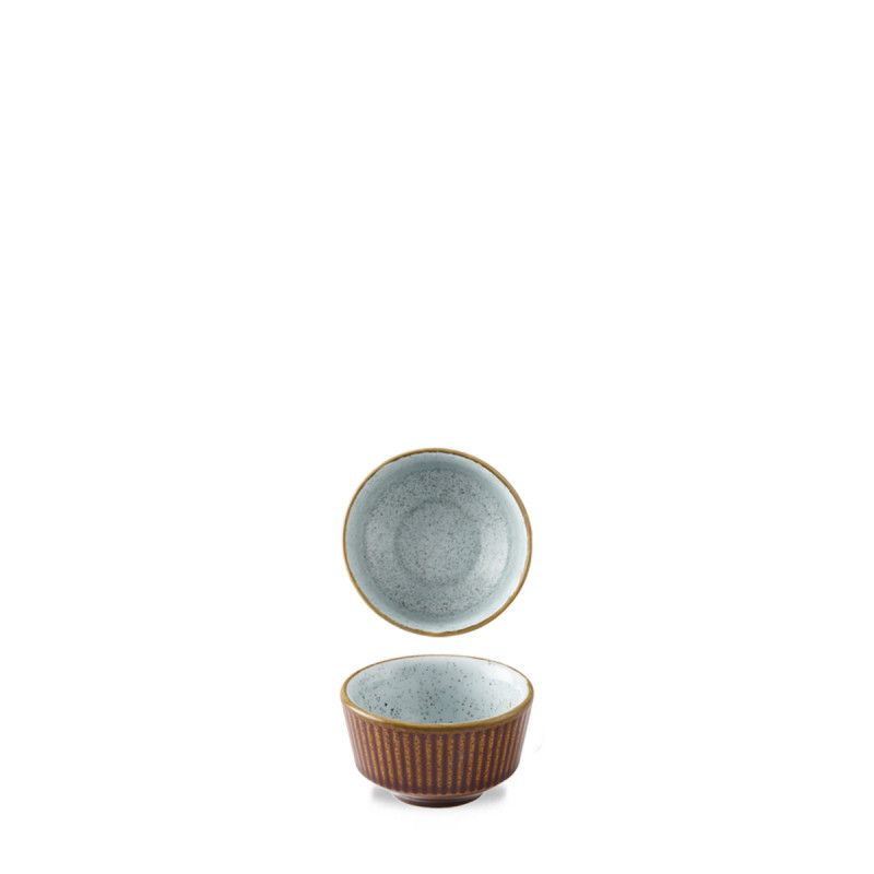 Pot à sauce rond brun porcelaine vitrifiée Ø 6,9 cm Stonecast Natural Churchill