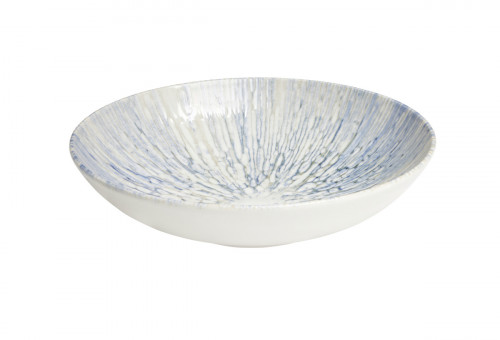 Assiette coupe creuse rond bleu porcelaine Ø 21 cm Coral Essentials Collection