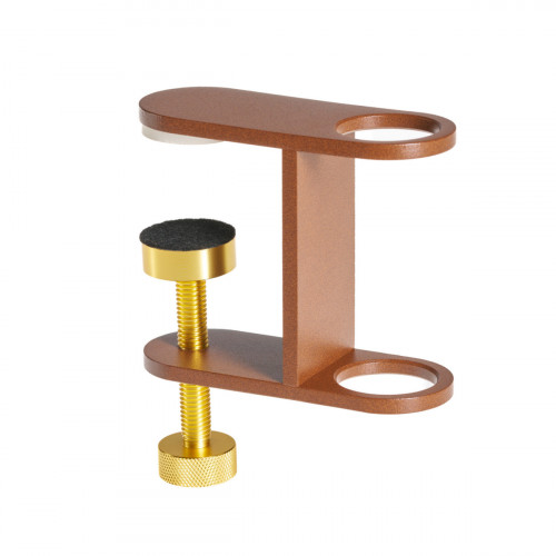 Fixation lampadaire led nomade sur parasol ou table rouille Paranocta