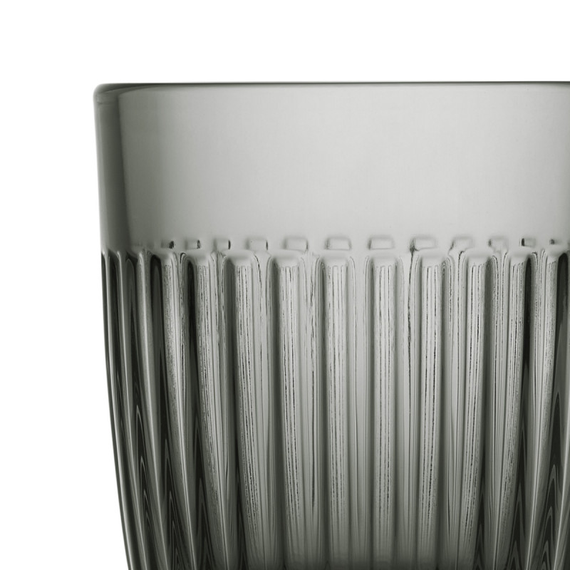 Gobelet gris anthracite verre pressé 26 cl Ouessant La Rochere