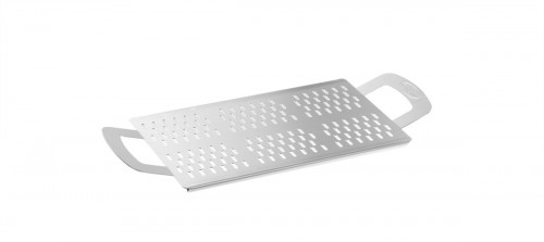 Plateau à découper perforé avec pieds aluminium anodisé 25x40 cm Gi Metal
