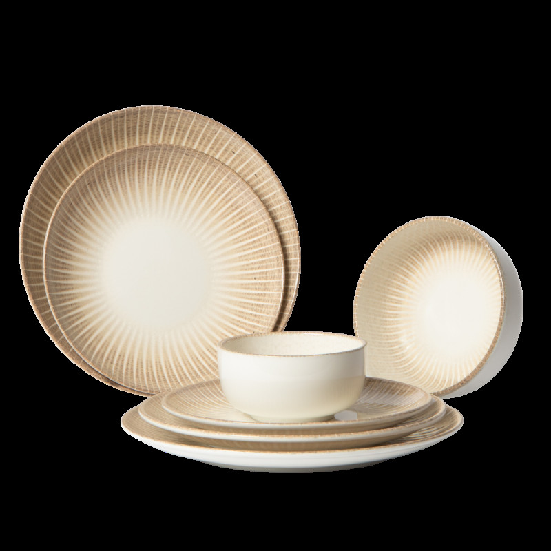 Assiette coupe plate rond porcelaine Ø 21 cm Palma Accolade