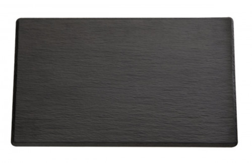Plateau GN2/4 mélamine noir 53x16,2x1,2 cm Slate Aps