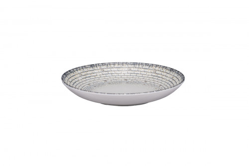 Assiette coupe creuse rond Weave porcelaine Ø 22,4 cm Digi Rak