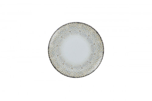 Assiette coupe plate rond Weave porcelaine Ø 21,2 cm Digi Rak