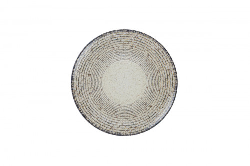 Assiette coupe plate rond Weave porcelaine Ø 24,2 cm Digi Rak