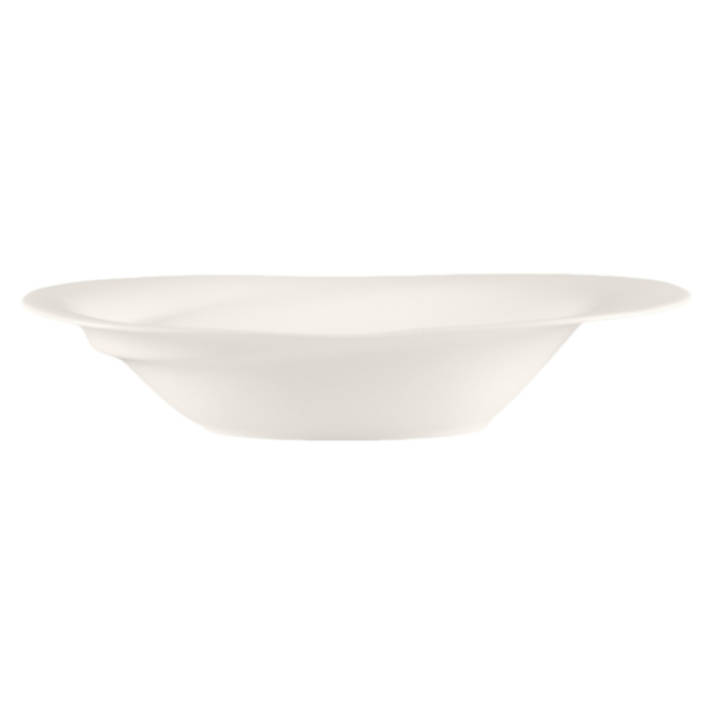 Bol ovale blanc porcelaine bone china 38 cl 23,8 cm Pose Rak