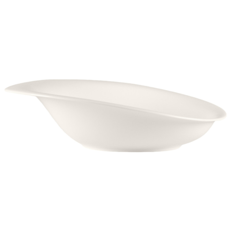 Bol irrégulier blanc porcelaine bone china 24,4 cm Pose Rak