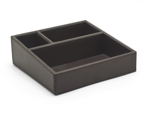 Porte accessoires marron 21x21x8 cm London Foh
