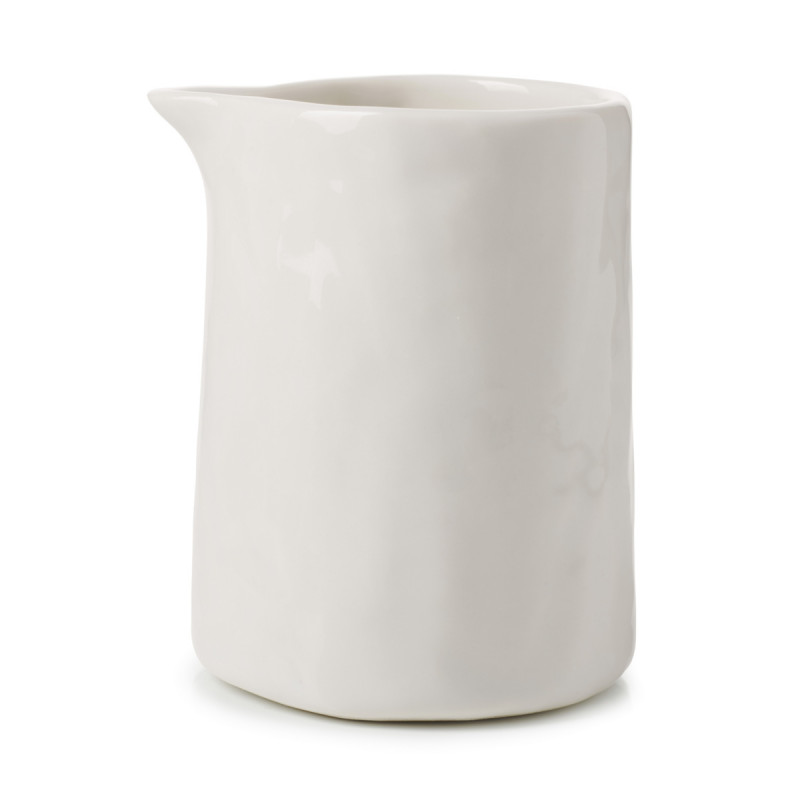 Crémier irrégulier Blanc albâtre porcelaine culinaire 15 cl Ø 7 cm Yli Revol