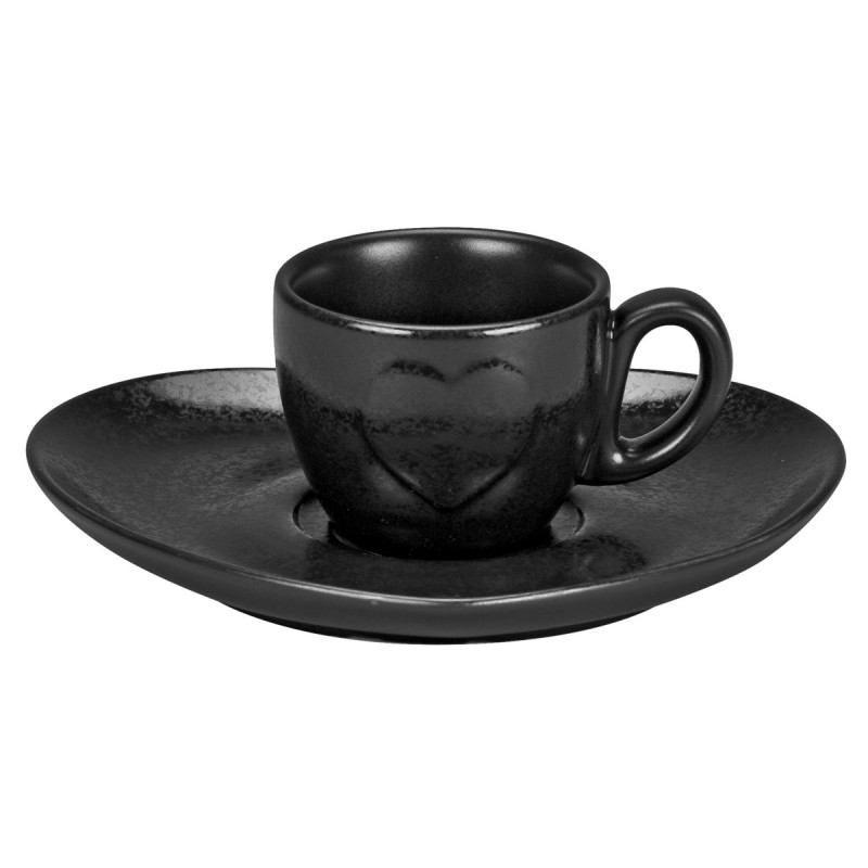 Tasse à expresso noir porcelaine 9 cl Ø 6,7 cm Cliché Rak