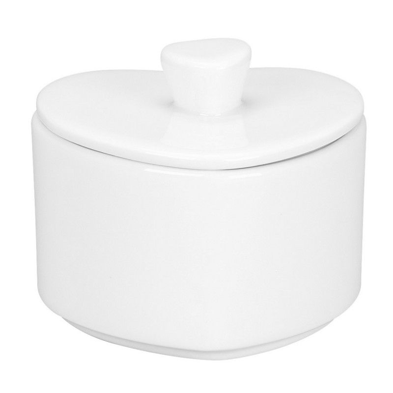 Couvercle pour sucrier blanc porcelaine 8 cm ClichÉ Rak