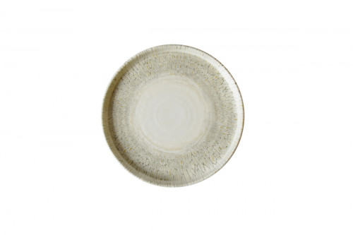 Assiette à bord droit beige porcelaine vitrifiée Ø 21 cm Butterfly Dudson