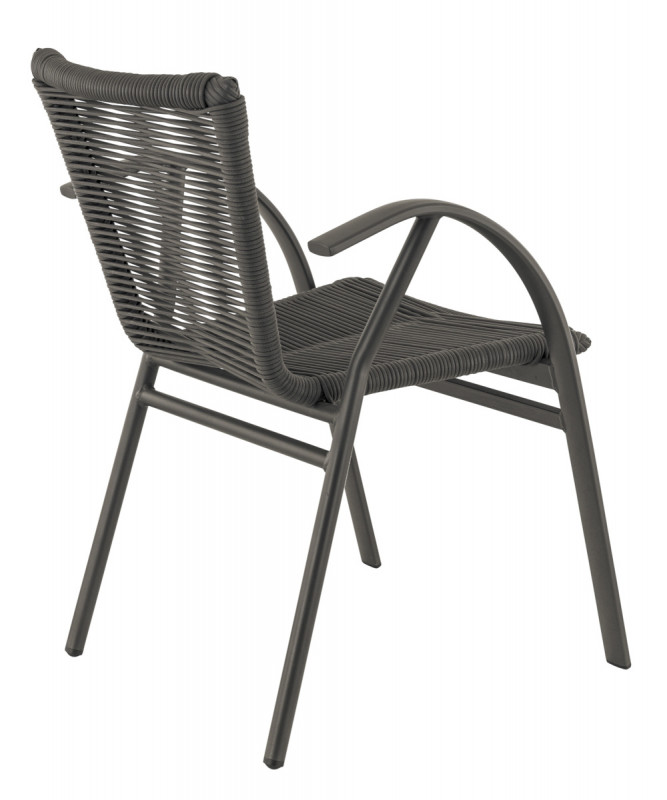 Fauteuil gris anthracite 78x54x55 cm Saint_raphael