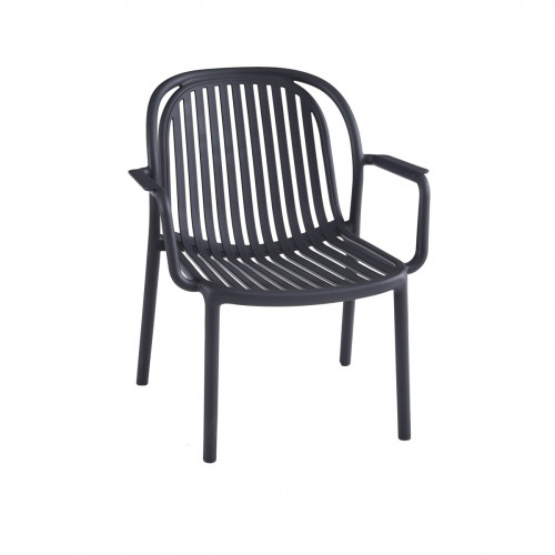 Fauteuil gris anthracite 76x65x66 cm Doha Flexmob