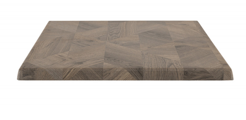 Plateau de table marron 60x60x3,2 cm Werzalit Flexmob