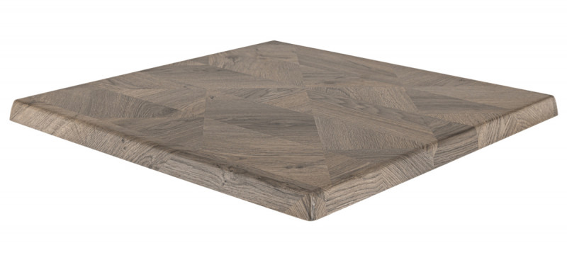 Plateau de table marron 70x70x3,2 cm Werzalit Flexmob