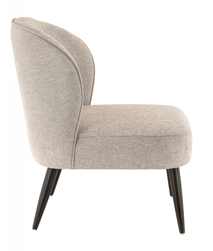 Fauteuil gris 78x70x72 cm Eugenie Flexmob