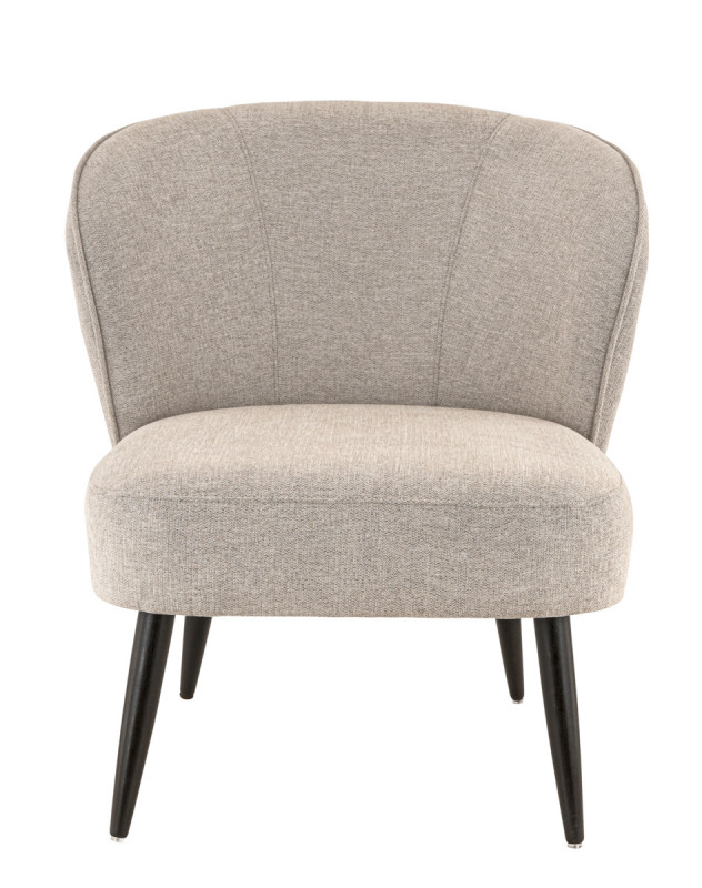 Fauteuil gris 78x70x72 cm Eugenie Flexmob