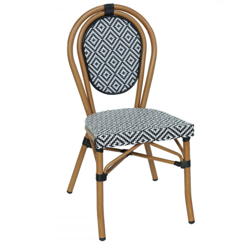 Chaise noir 90x41x56 cm Paris Flexmob