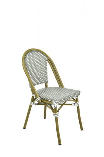 Chaise d''extérieur gris 86x48x59 cm Honorine Flexmob