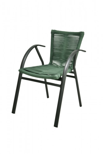 Fauteuil d''extérieur vert 79x54x60 cm St Florent Flexmob