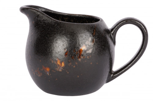 Crémier/saucière noir porcelaine 14 cl Ø 11 cm Etna Proof