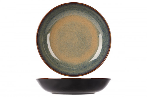 Assiette creuse rond noir porcelaine Ø 24 cm Bogota Proof