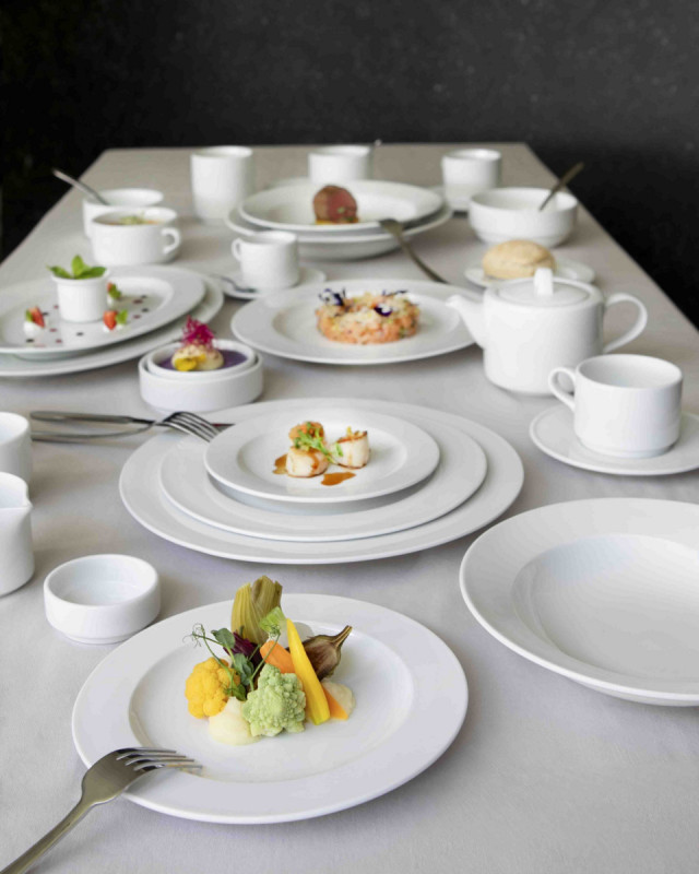 Assiette creuse rond blanc porcelaine Ø 26 cm Presto Accolade