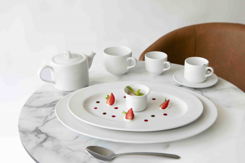 Assiette plate rond blanc porcelaine Ø 15 cm Presto Accolade