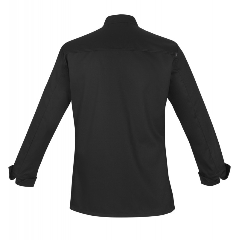 Veste de cuisine manches longues noir T1 Abax Robur