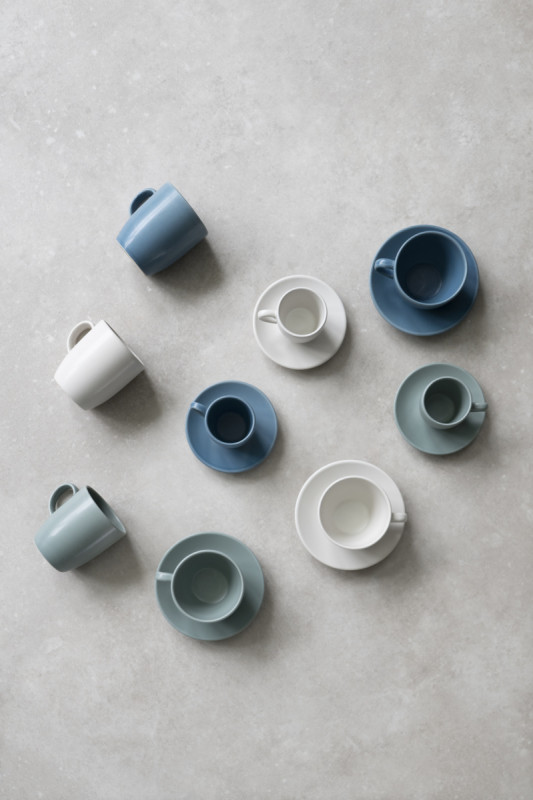 Sous tasse à thé rond crème Grès Ø 14,3 cm Pulse Essentials Collection