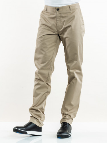 Pantalon de cuisine beige 46 Sabbia Chaud Devant