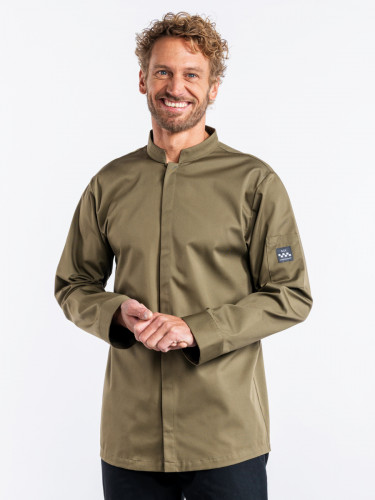 Veste de cuisine manches longues olive XXXL Sabor Chaud Devant
